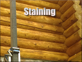  Merritt, North Carolina Log Home Staining